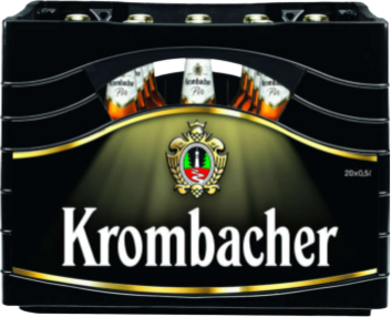 Krombacher krat met 20 halve liters